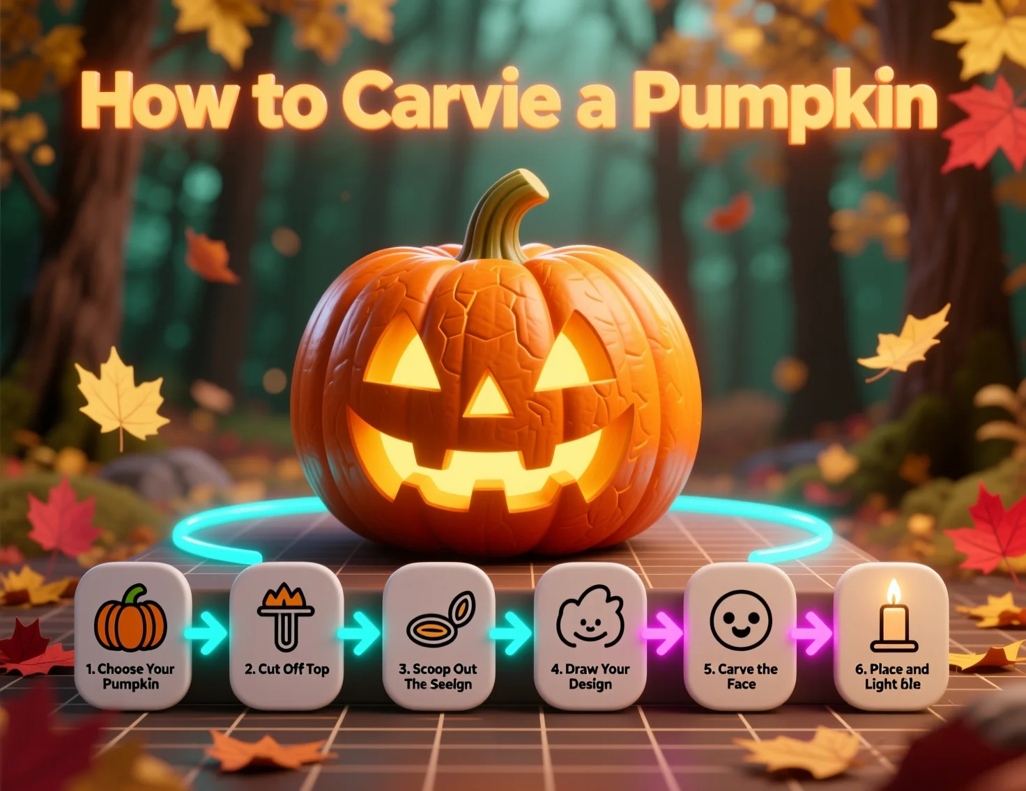 How to Carve a Pumpkin for Halloween step-by-step guide from selection to finished design