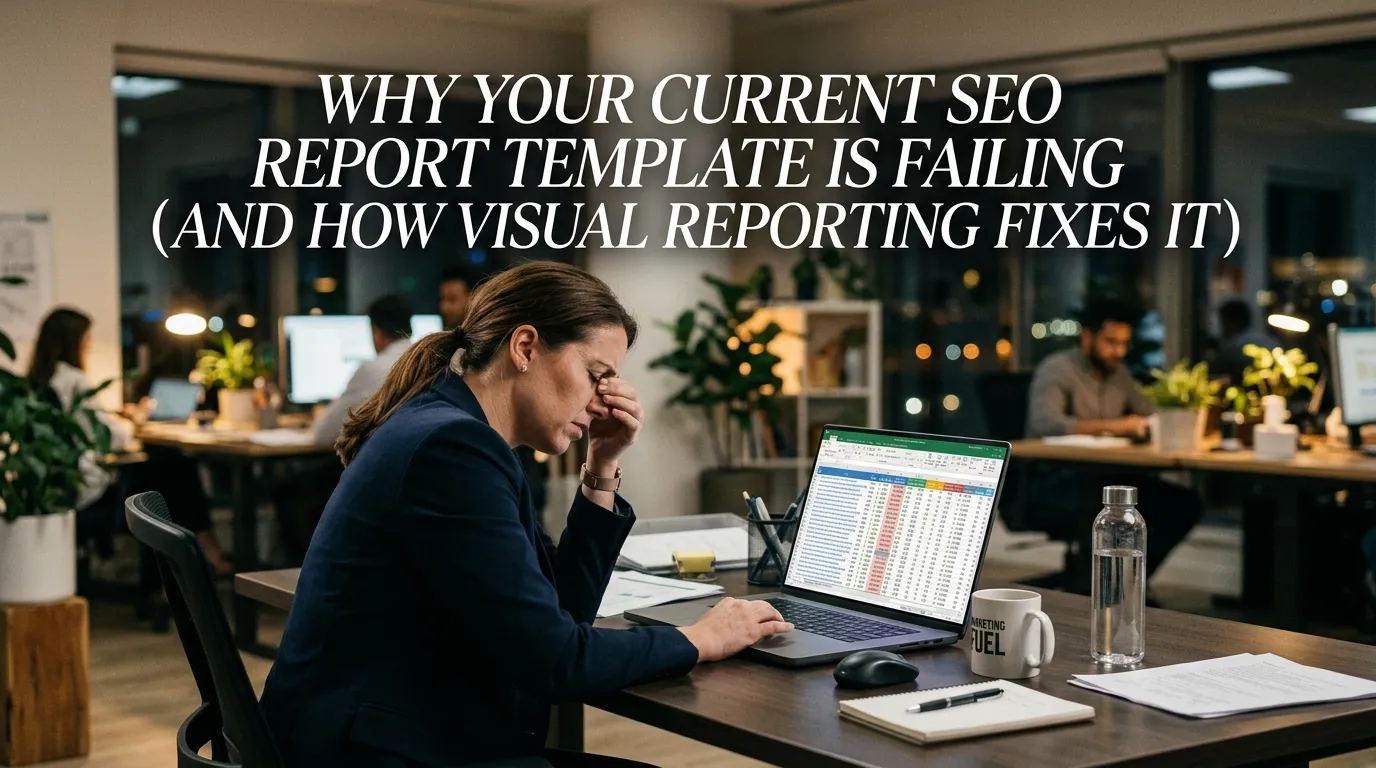 Why Your Current SEO Report Template Is Failing (And How Visual Reporting Fixes It)