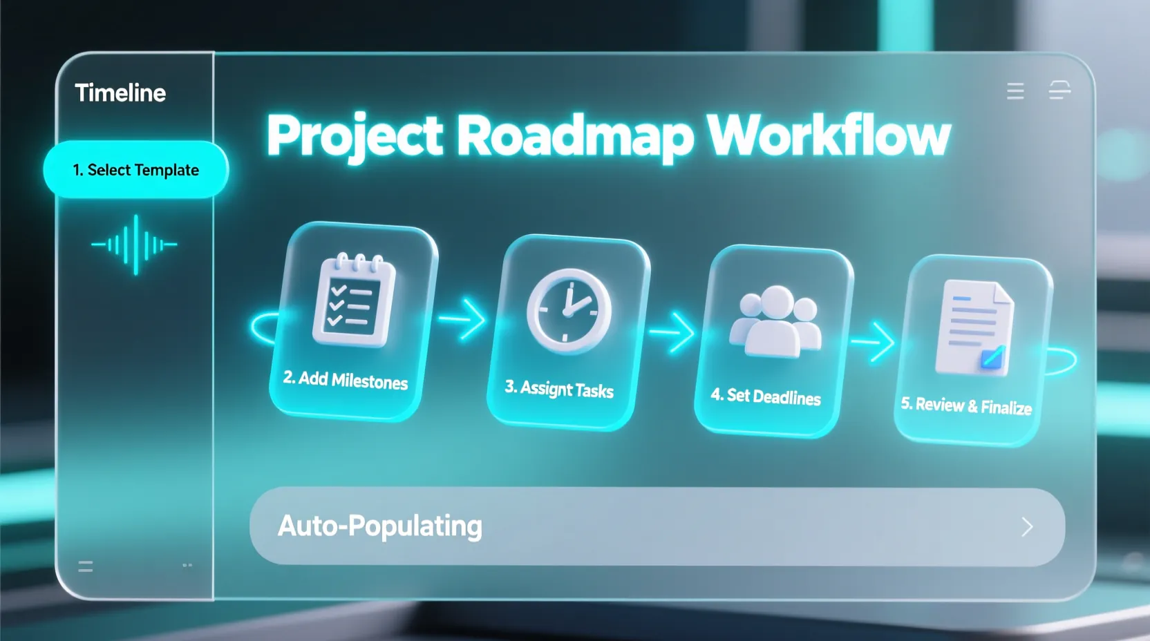 User interface example showing how to select layouts in an ai infographic generator