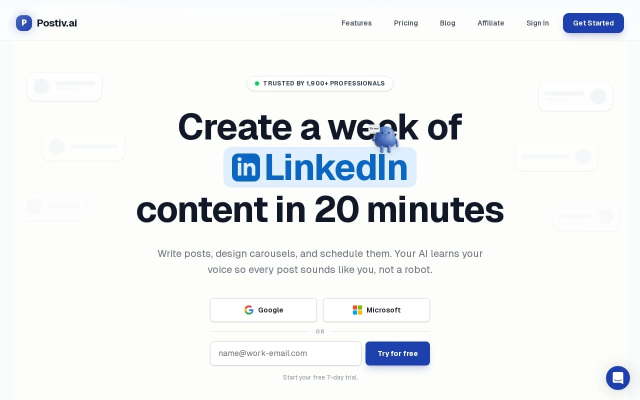 AI Content Transformer homepage screenshot