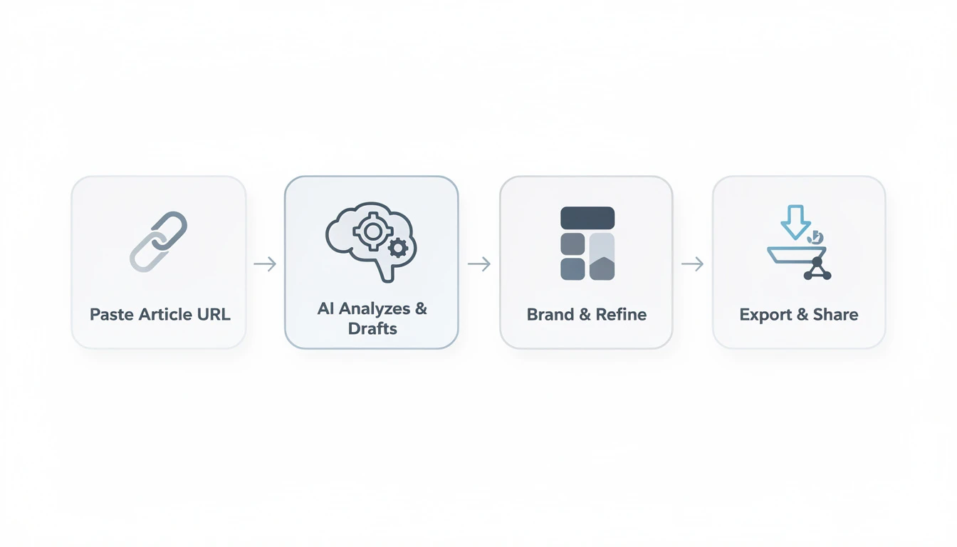 Workflow of free AI infographic generator
