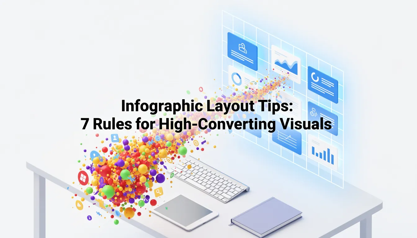 Diagram showing Z-pattern vs F-pattern eye scanning for infographic layout tips